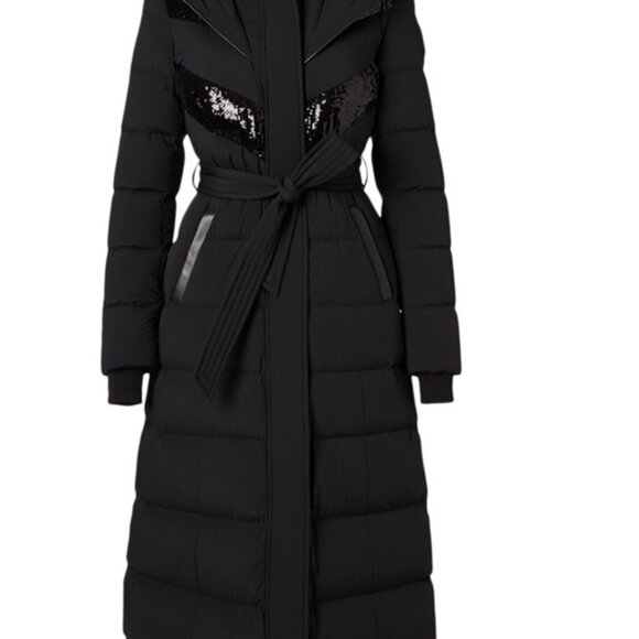 🔥🔥NWT Mackage Adina Down Long Winter Coat With Sequins! Gorgeous!! - Picture 2 of 16